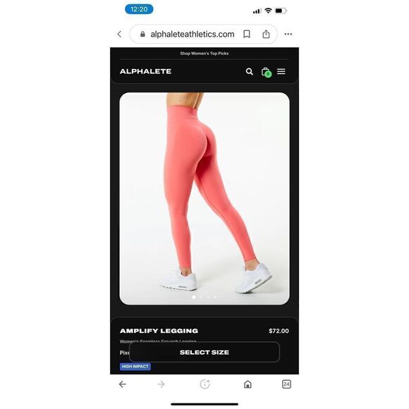 Alphalete Amplify Leggings -Day Tripper (S) - Picture 5 of 10